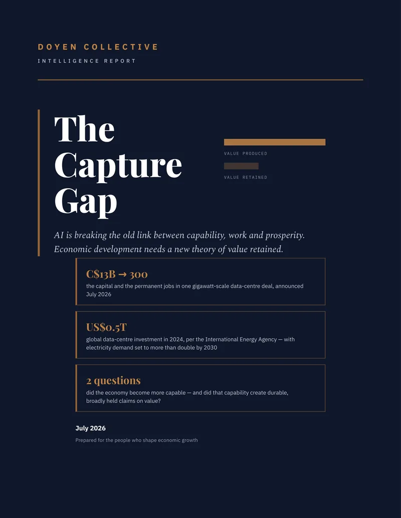 Cover of The Capture Gap, a Doyen Collective intelligence report